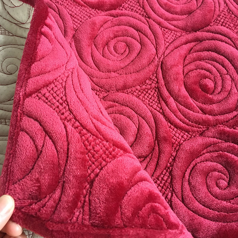 rose embroidery sofa cover