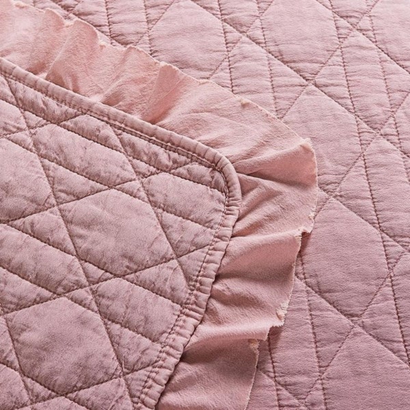 wrinkle stone washed quilt