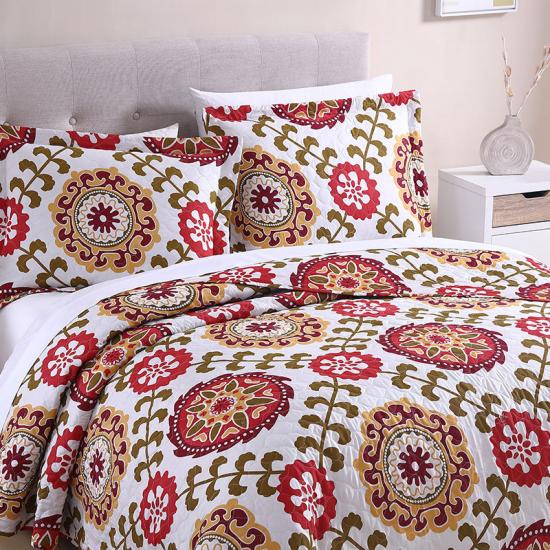 Ogee quilted bedspreads and coverlets